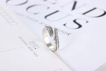 Klasicni Novi dolazak 925 Sterling Srebra Štep Prsten za žene Modni Nakit Podesivi Vanjski Prst Prsten anillos Besplatna Dostava