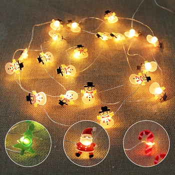 Božićne Dekoracije Svjetlo LED Vijence Djed Mraz Pahulje Bundeve Fenjer Duh Halloween Božić 2 M za uređenje Doma