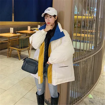Moderan dolje jakna Ženska odjeća 2022 Nove jesensko-zimske jakne Korejski slobodan debeli parkovi pamuka kaputi Harajuku b567