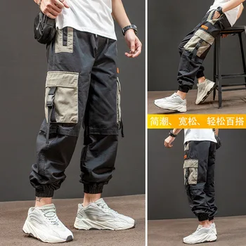 2021 Hip-hop Hlače-teretni Gotički muške Hlače ulične odjeće Modni tinejdžerske Sportske hlače Sportski Casual odijelo za skateboarding