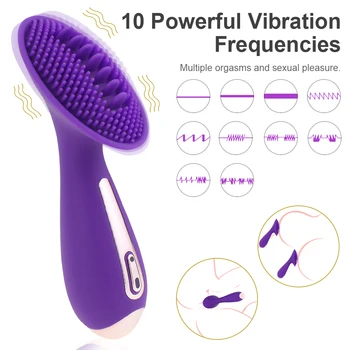 10 Načina Dildo Vibrator za jezik, Masaža bradavica Stimulacija Klitorisa Stimulacija vagine pull-up pussy Masturbator Adult Sex igračke za žene