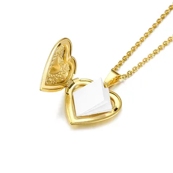 Vintage navoj na srce privjesak privjesak ogrlice za žene od 18-karatnog zlata slojevito nakit od nehrđajućeg čelika pribor pokloni prijatelju