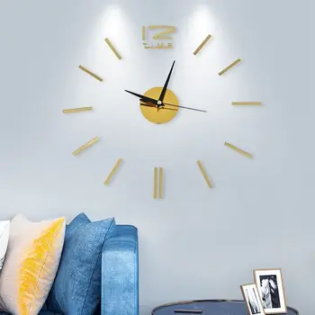 Prodajem Zidni Sat sat Sat 3D DIY Akril Slr Naljepnice Dnevni boravak Kvarc Igla Europa horloge Moderan Dizajn Unutarnjeg Dekor