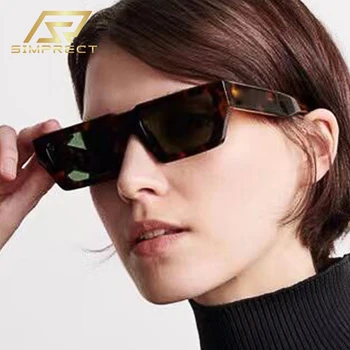 SIMPRECT Mali pravokutni sunčane naočale Za žene 2021 Luksuzne marke dizajn trg Sunčane naočale Modni Berba nijanse za žene oculos