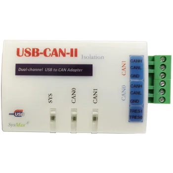 USB Turn MOŽE Analizator Front-end kartice Zhou Li Gong MOŽE Kutija ZLG Nova Energija USBCAN II Dual-channel