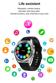 Pametni satovi DT91/G33 Pametnih satova Za muškarce Bluetooth Poziv, Krvni Tlak, brzina otkucaja srca Fitness tracker za Samsung Galaxy 3 Watch