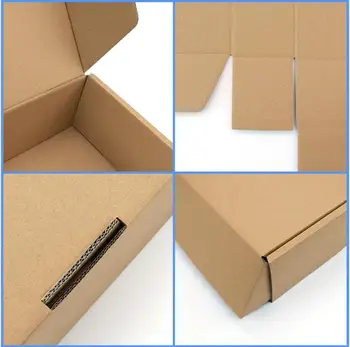 10шт Kraft-Pink-crna Pakiranje Poklon kutije za Pakiranje naloga i za sapun Ručne izrade Jewel 3-sloj Krep Izlog