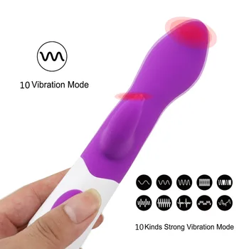 G-spot Zec Dildo AV Vibrator Ženski Dual Vibracioni Silikon Ženski Vaginalni Maser Za Klitoris je Ženski/Odraslog Seks-igračku