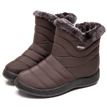 Zimske zimske čizme 2021 g. Nove čizme za žene Cipele Cipele Vodootporan toplo pliš booties Ženske zimske čizme Plus Veličine 35-45
