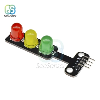 10 kom. Mini 5 U Semafor LED Zaslon Modul za Arduino Crvena Žuta Zelena 5 mm LED RGB Signal