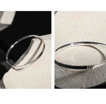 JShine Minimalistički i Originalni dizajn 1,2 mm S925 Srebro prsten traka s uzorkom kotača Tanke Sklopivi Prstena za prste Prsten za zglobove prstiju