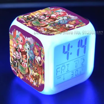Studentski igračke Enchantimals Tiskano Alarm Led Digitalni Sat Za dječake i djevojčice Desktop sat sa датировкой Termometar Poklon djetetu za rođendan