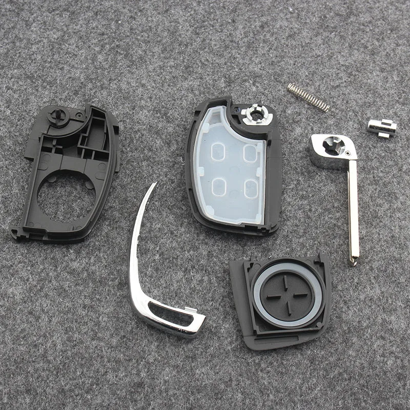 Zamjena Flip Daljinsko Privjesak Za Ključeve, Torba Za Auto Ključeva Za Hyundai IX35 i45 Neobrezana Gornji Ključ s Oštricom S 3/4 Pomoću Slika  0