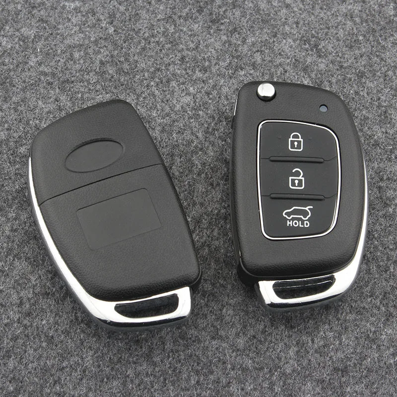 Zamjena Flip Daljinsko Privjesak Za Ključeve, Torba Za Auto Ključeva Za Hyundai IX35 i45 Neobrezana Gornji Ključ s Oštricom S 3/4 Pomoću Slika  2
