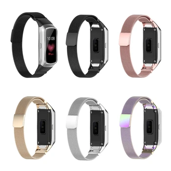 Metalni Magnetski Remen Za sat Od Nehrđajućeg Čelika Uložak Remen za Samsung Galaxy fit SM-R370 Narukvica Pametni Sat