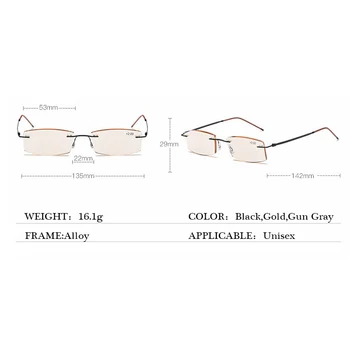 16,1 g bez okvira anti-plave naočale za čitanje gospodo čaj leće prijenosni individualne naočale za čitanje ženske дальнозоркие naočale