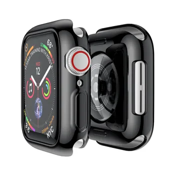 Soft tpu zaštitna navlaka za Apple Watch case 4 band 44 mm 40 mm za iwatch band 4 ultra-tanki clamshell to zaštitni poklopac s prozirnim okvirom