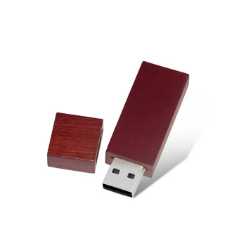 Pravokutnik Drveni Poslovne USB flash drive od prirodnog drveta, flash drive 4 GB 8 GB 16 GB, 32 GB i 64 GB, 128 GB memorijska kartica sa korisničkim logotipom