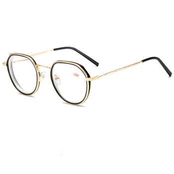 Retro Moda Gotove Naočale Za Kratkovidnost Više Faceted Kratkovidan Naočale U Metalnom Ivicom Diopters -1,0 -1,5 -2,0 -2,5 -3,0 -3,5