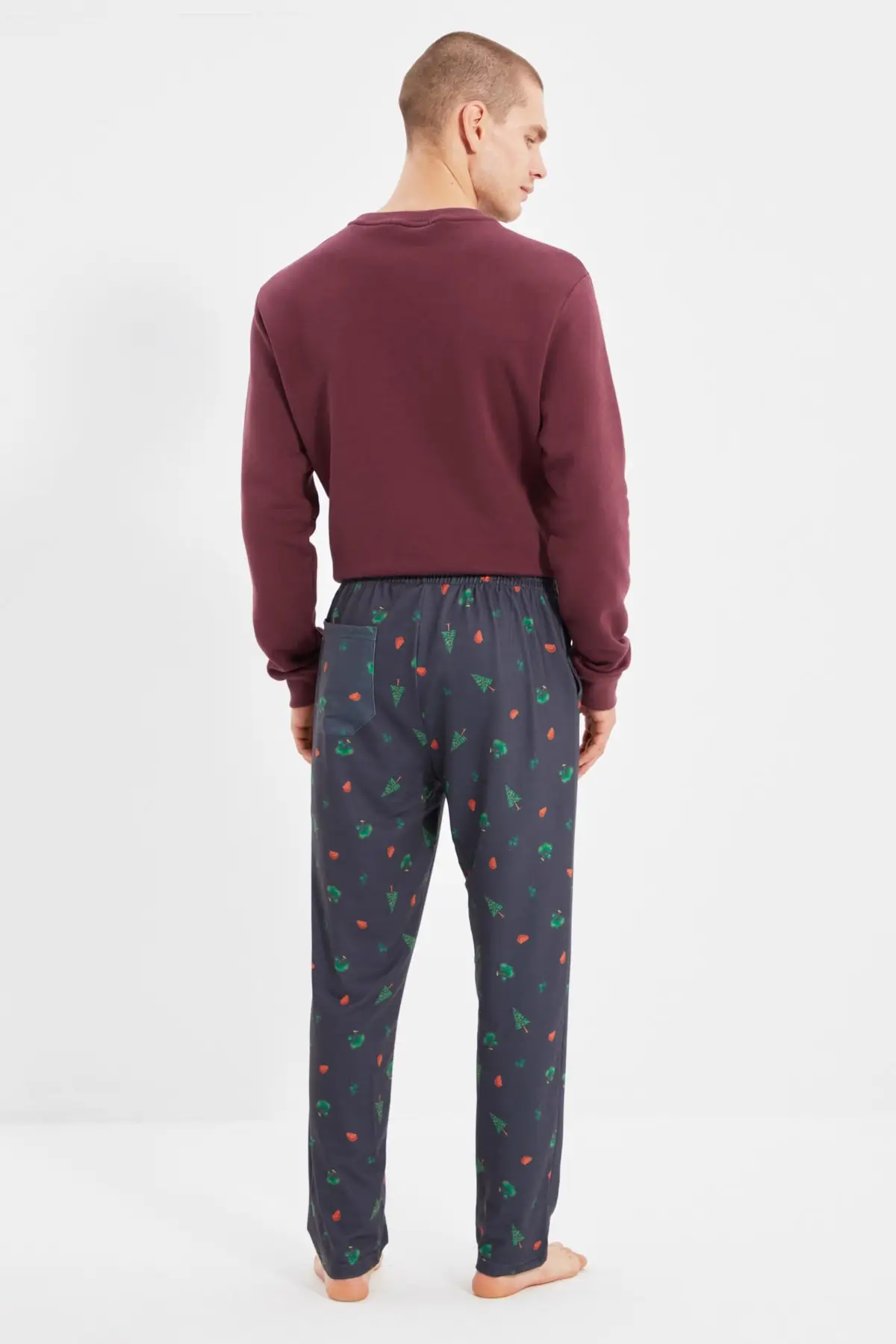 Modni gospodo пижамные hlače s po cijeloj površini normalne sadnje THMAW22PT0404 Slika  1