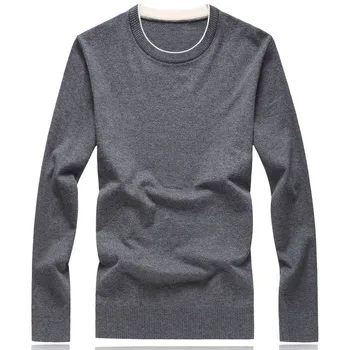Jesen-zima Muška moda Business Casual vuneni pulover visoke kvalitete muški pletene džemper čiste boje Plus Veličina S-8XL veste