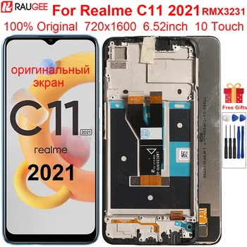 Originalni Prikaz Za Realme C11 2021 RMX3231 LCD Zaslon Osjetljiv na Dodir S Zamjena Okvira zaslona OPPO Realme C11 2021