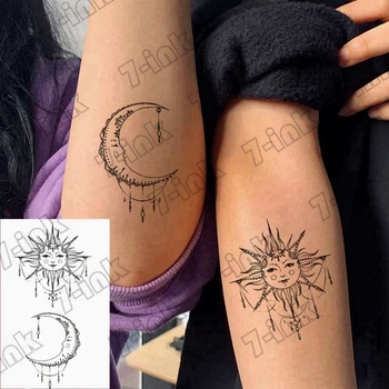 Vodootporan Privremeni Naljepnica Tetovaže Crna Čipka je Kralj Kraljica Crown Umjetnost Vode Transfer Lažne Tetovaže Flash-Tattoo dizajna Za muškarce i žene