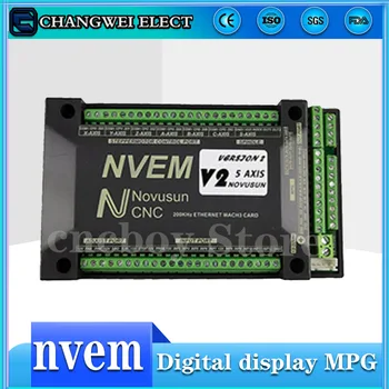 MACH3 Kontroler pokreta CNC NVEM/NVUMV2.1 3/4/5/6 osi Ethernet +Digitalni zaslon Funkcija pogon ručice za stepper,серводвигателя