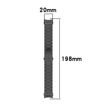 Bez fuga Remen od nehrđajućeg Čelika za Samsung Galaxy Watch 4 Classic 46 mm 42 mm/Watch4 44 mm 40 mm Remen za ručni zglob Zakrivljena kraj ženska narukvica