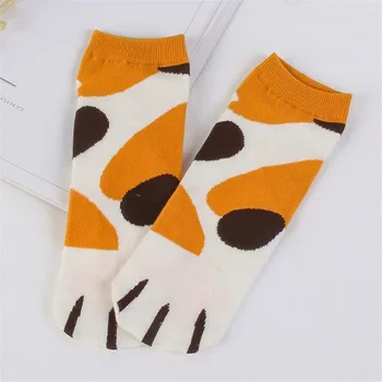 Ženske čarape Pamučne Ženske Kawai Slatka Mačka Mačka kandže Kratke čarape na svojim gležnjeva Za djevojčice Ljeto Proljeće Zabavne čarape crtani лапками Meias