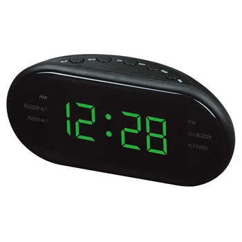 AC 220 v/ 50 Hz AM/FM led Satovi E-Stolni sat za Alarm Digitalni Stolni Radio Poklon Proizvode za dom i ured EU Nožica