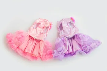 Novi dolazak Pink College Dizajn Princeza za kućne ljubimce Pse Haljina Besplatna Dostava na CPAM Mali Štenci Proljeće-Ljetna Odjeća
