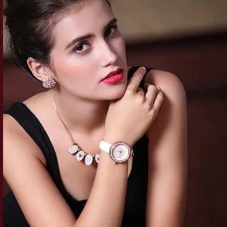 Luksuzni Brand Eyki Ženske Kvarcni sat od prave kože s reljefni bojama Pozlaćena brojčanik Ručni sat za žene Relogio Feminino