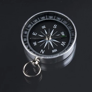 Jednostavan Hitne Kompas Od Nehrđajućeg Čelika Prijenosni Kompas Za Opstanak Na Otvorenom Alat Za Trekking Lov i Planinarenje, Šetnje