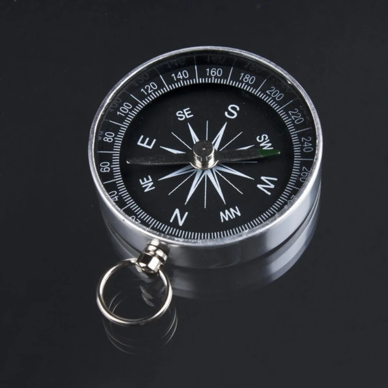 Jednostavan Hitne Kompas Od Nehrđajućeg Čelika Prijenosni Kompas Za Opstanak Na Otvorenom Alat Za Trekking Lov i Planinarenje, Šetnje Slika  0