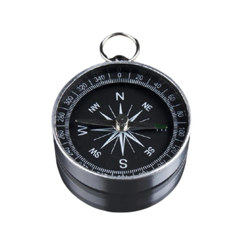 Jednostavan Hitne Kompas Od Nehrđajućeg Čelika Prijenosni Kompas Za Opstanak Na Otvorenom Alat Za Trekking Lov i Planinarenje, Šetnje Slika  1