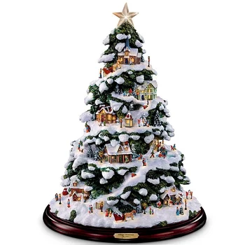 20x30 cm Božićno Drvce Rotirajuća Skulptura Vlak Ukras Umetnuti Prozor Zalijepiti Naljepnice Božićne Dekoracije Winter Home Dekor