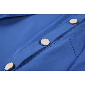 Ženska Moda Bluze Dugih Rukava Vintage Novi Modni Stil Dizajna Ženska Majica Majice Šik 2021 Jesen Lenja Stil Plave Boje