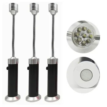 Fleksibilni držač 9LED Ručnu Svjetiljku, Magnet za Roštilj Lampa AAA Žaruljica za 360° Radni Svjetlo 1 Način Stolni stolna Lampa za kampiranje
