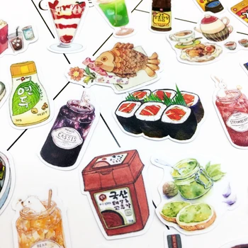 45шт Japanska Sushi Naljepnica Domaći Scrapbooking Dekorativna Naljepnica ukras /vodootporan papirnate naljepnice