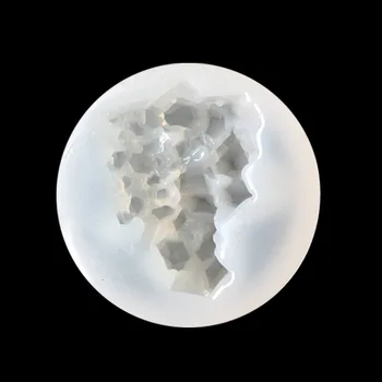 1pc UV-Tar Nakit Tekući Silikon Kalup Modeliranje Stone 3D Crystal Smole Kalup Za DIY Ukras Izradu Nakita Privjesak