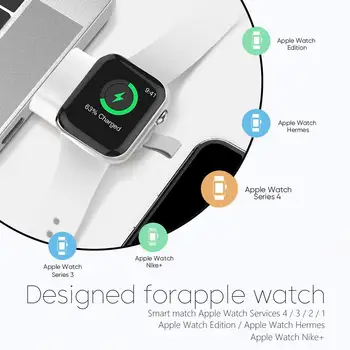 Prijenosni Bežični Punjač za Apple watch serije 5 4 3 2 1 44 mm/40 mm Stalak Dock stalak USB Punjač iWatch 5 4 44 mm 42