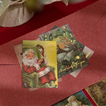 Yoofun 30 kom. Božićne naljepnice Slatka Santa Snjegović Ukrasni papir za izradu razglednica Obrt Odmor darove Naljepnica Knjiga