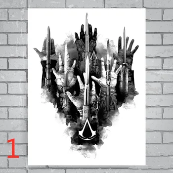 Assassin ' s Creed Valhala Igra Plakat Platnu Slikarstvo Anime Plakati Zid svitak Dekor za dnevni boravak Dekor za kuće s Javnošću