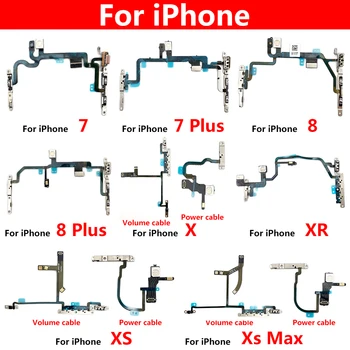 Novi Gumb za Uključivanje/Isključivanje Tipka za Ugađanje Glasnoće Fleksibilan Kabel Za iPhone 7 8 Plus X XS XR Max