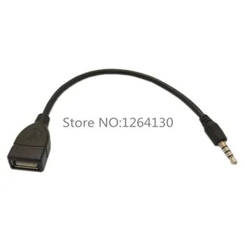 Besplatna dostava vruće prodaju 3,5 mm priključak za USB ženski adapter kabel audio aux Priključak Muški pretvarač kabel za Punjenje u automobilu