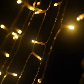 Solar Star Vanjski Nevjerojatan Zavjese LED Svjetiljka Gudačkih Svjetiljke Božić 2022 Božićno drvce 2021 Za Kućne Zabave Vjenčanje