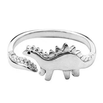 Vintage Prsten Dinosaura za Ljubitelje Šarm Čije Otvaranje Prstena za životinje 2021 Modni Par Prijateljstvo Nakit Poklon za zabavu