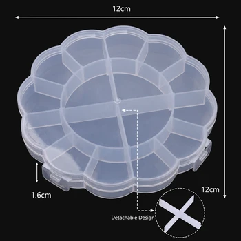 Plastični Prozirni Spremnik Za Pohranu Organizator Diamond Slikarstvo Podesiva Za Kliješta Perle Narukvica Torbica-Držač za naušnica Kutija za nakit