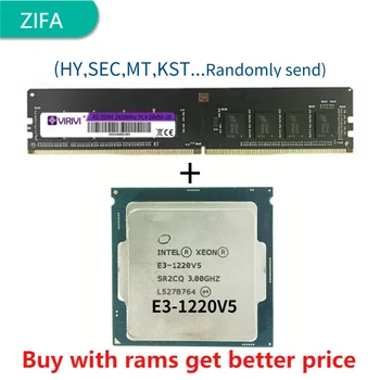 DDR4 4G 2400 Mhz s E3-1220v5 3,0 Ghz Quad core Четырехпоточный procesor 80 W LGA 1151